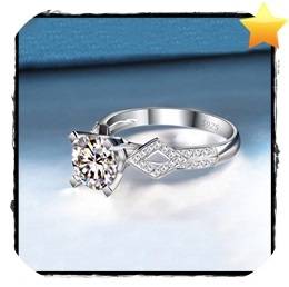 Exclusive! 1.24ct Cr.Diamond and Accents Engagement Ring - Size 9 / S / 19mm