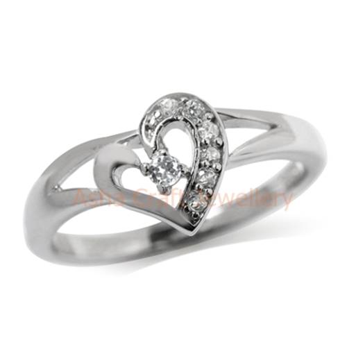 IN STOCK: 0.10ct White CZ Real 925 Sterling Silver Ring. Size 7 / N+