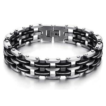 Genuine Stainless Steel Men's Bracelet