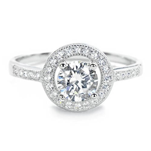 1.76ct Brilliant Cut Cubic Zirconia 925 Sterling Silver Ring. Sizes 4, 5.5, 6, 8, 8.5, 9