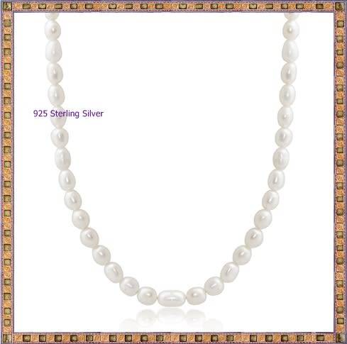 Certified for R599 | NECKLACE Genuine Freshwater Pearls for Little Girls 925 Sterling Silver
