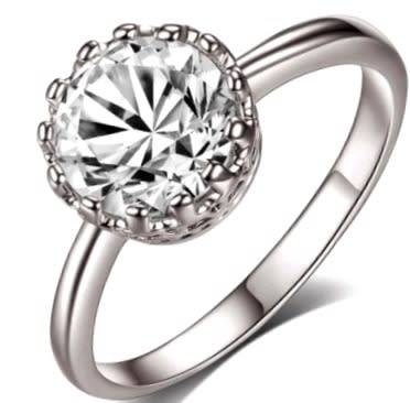ASHA CRAFT JEWELLERY. 2.00CT CR.DIAMOND SOLITAIRE LADIES RING - Sizes 7-9 / O-S
