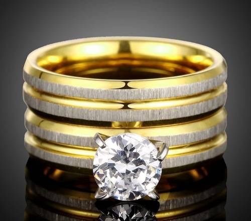 Solitaire Wedding Ring Set | Size 7/O