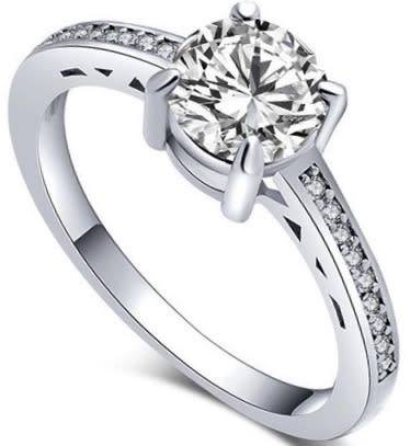 IN STOCK NOW! 1.35ct Cr.Diamond Brilliant Solitaire Engagement Ring. Size 9 - R1/2