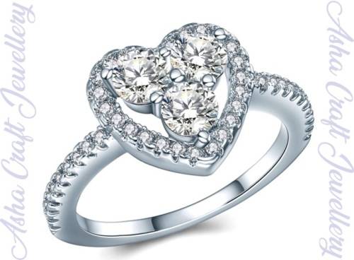 Sparkling Cr.Diamond Engagement Ring. Size 8 / P+ / 18.1mm