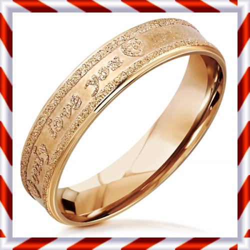 ASHA CRAFT - Only Love You Rose Goldtone Wedding Band. Size 8 | Q