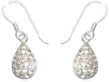 ASHA CRAFT - Swarovski Encrusted Dangling Earrings in Genuine 925 Sterling Silver
