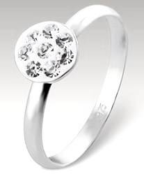 SPRING CLEARANCE! Genuine Swarovski Crystal 925 Sterling Silver Ring - Various Sizes