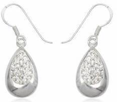 ASHA CRAFT - Genuine Swarovski Crystal 925 Sterling Silver Earrings