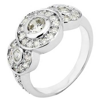ACJ - Sparkling White CZ 925 Sterling Silver Ring - Size 8 / Q