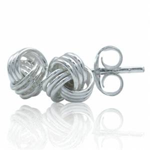 6MM Wire Ball 925 Sterling Silver Stud Earrings