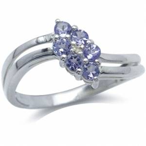 R25 POSTAGE!!! 0.54ct Genuine Tanzanite 925 Sterling Silver Ring. Size 6.75 / P