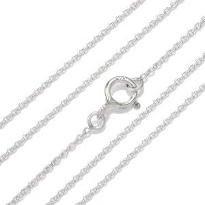 40cm Single Cable Chain 925 Sterling Silver - GUARANTEED REAL SILVER!