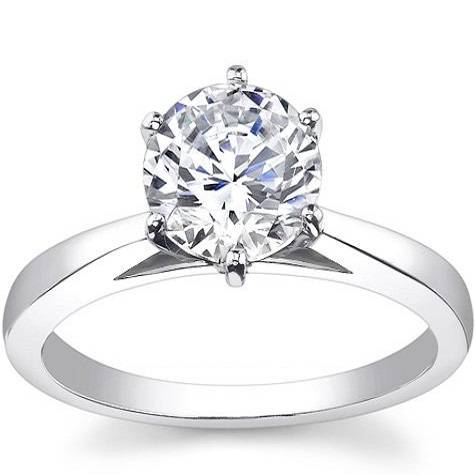 Brilliant cut 3.870ct Cubic Zirconia 925 Sterling Silver Ring. Size 8 / Q