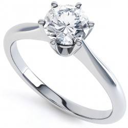 Sensational 0.36 carat Cr. Diamond Solitaire Engagement ring. Size 5.5[L]