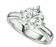 Exquisite 2.01 Carat Cr. Diamond Solitaire Engagement Ring. Size 5[K]