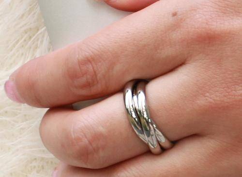 Mesmerizing Tri-Band Rings. Classic Russian Bands. Size 6 [M]