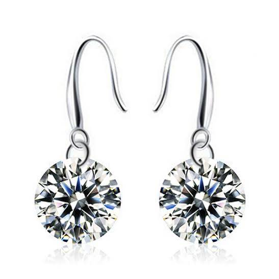 Elegant Cubic Zirconia 925 Silver Earrings