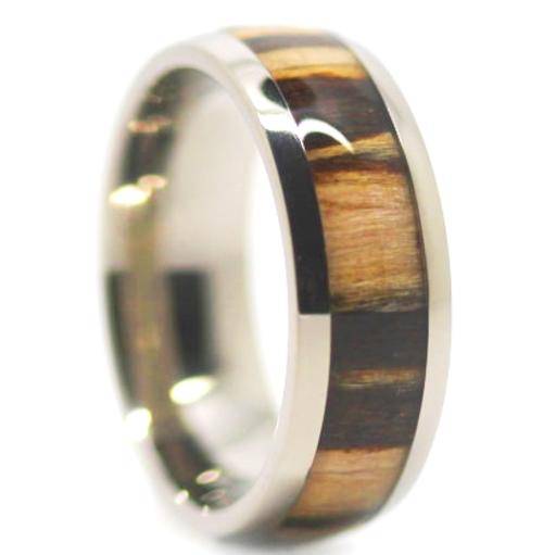 EACH ONE IS UNIQUE! Titanium Wood Grain Comfort Fit Wedding Band. Size 12 [Y]