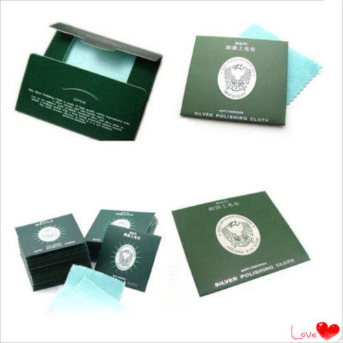 1pc Silver Jewelry Cleaning Anti-Tarnish Polishing Cleaner Cloth