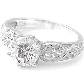 Size 9 / S - BRAND NEW Stunning 1.25ct Diamond CZ .925 Solid Silver Ring