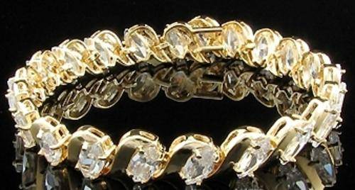 Exquisite Brand New White Marquise CZ Ladies Tennis Bracelet (6271)