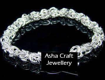 Brand New Silver Dragonlink Bracelet - Medium (5218)