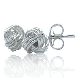 Favourite! - Unique 6mm Wire Ball 925 Sterling Silver Stud Earrings