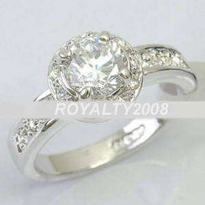 "Gorgeous" Roundcut CZ Engagement Ring - Size 8