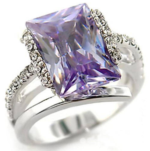"Beautiful" Amethyst Dress Ring - Size 8