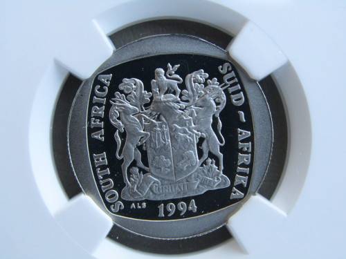 PROOF 1994 PRESIDENTIAL INAUGURATION R5 : NGC GRADED PF69 ULTRA CAMEO : HAS PARTIAL STEPS