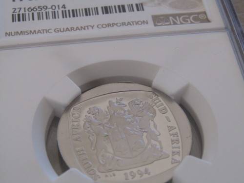 PROOF 1994 PRESIDENTIAL INAUGURATION R5 : NGC GRADED PF69 ULTRA CAMEO : HAS PARTIAL STEPS