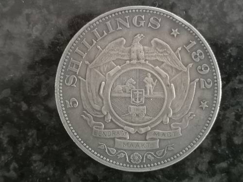 ***ZAR 1892 5 SHILLINGS S/S***