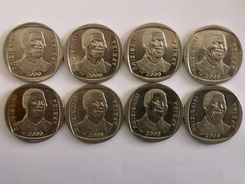 ***MANDELA 2000 R5 : 8 COINS***