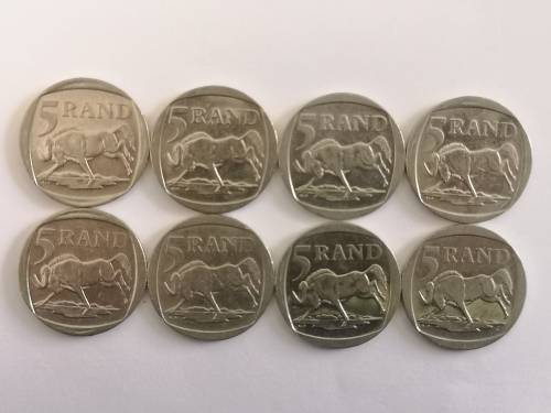 ***MANDELA 2000 R5 : 8 COINS***