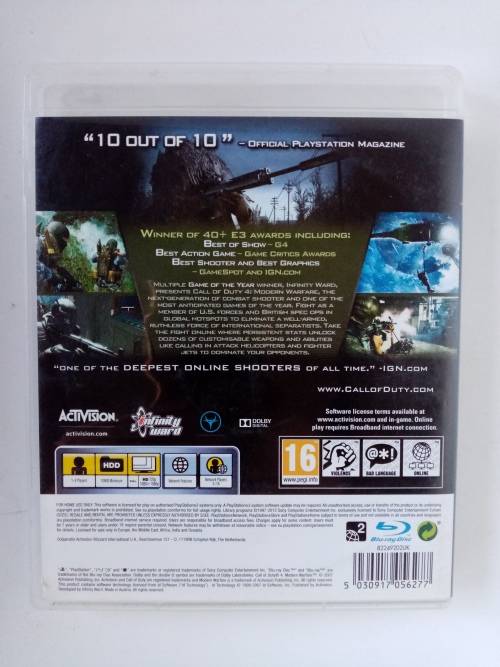 Ps3 Call of Duty 4 Modern Warfare