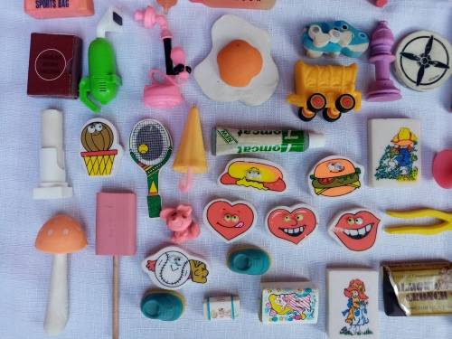 Big Vintage Eraser Lot
