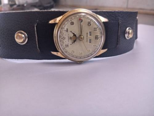Beekay Triple Date Moonphase, Vintage Swiss Made, Free Shipping!