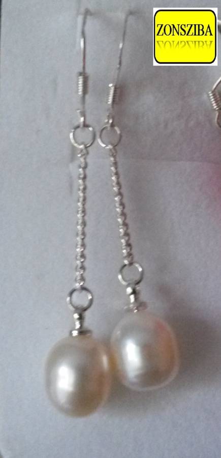 BEAUTIFUL AND ELEGANT GENUINE PEARL EARRINGS!!!