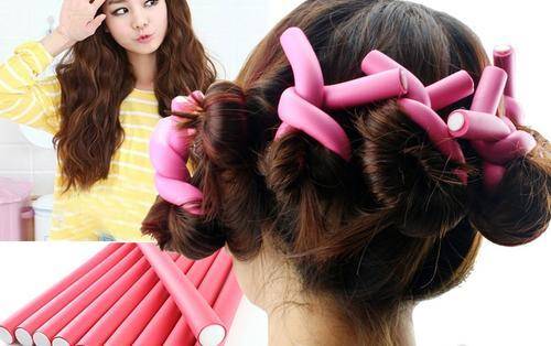 10 PINK "BEAUTY- SLEEP " BENDABLE CURLERS FOR MEDIUM TO LONG HAIR!!