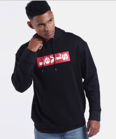 100% Original Levi`s Men`s Hoodie (Black) Large- Brand new (Retail R899)