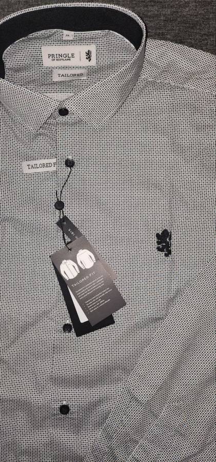Original PRINGLE of Scotland Formal Shirt - Large (Retail R1599) - Tailored Fit - 100% Cotton