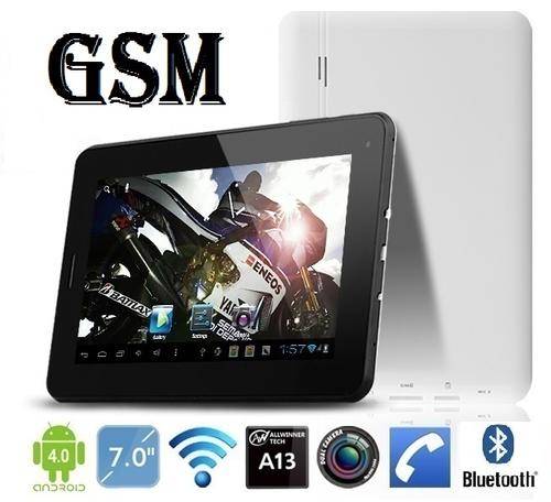 **LATEST 2013 MODEL** 7" Andriod 4.0 GSM phone Tablet Pc, 1.2 GHZ, 3G, HD. *2 cameras*
