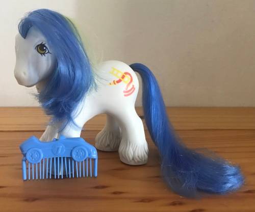 My Little Pony - Big Brother Ponies - Chief with rare racecar comb (1987) - RARE