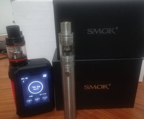 Smok G-Priv 220W Touch Kit and 15 Atomizers + Smok Stick One Basic Starter Kit