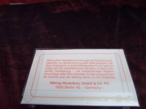 Wiking  truck and trailer ( mini)