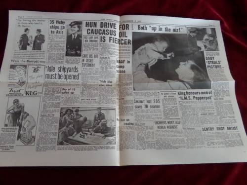 Daily Mirror Thusday 5 November 1942 Newspaper Rommel routed Huns Fleeing in Disorder