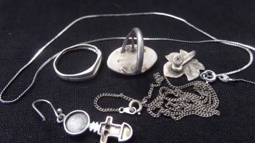 Lot of Silver Jewelery ( bid for the lot)