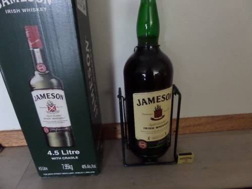 Huge Jameson 4,5 Litre Irish Whiskey with Cradle Boxed and Sealed