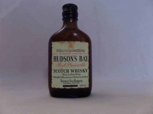 Hudson's Bay Scotch Whisky Miniature Bottle Sealed Edinburgh Scotland 47 ml